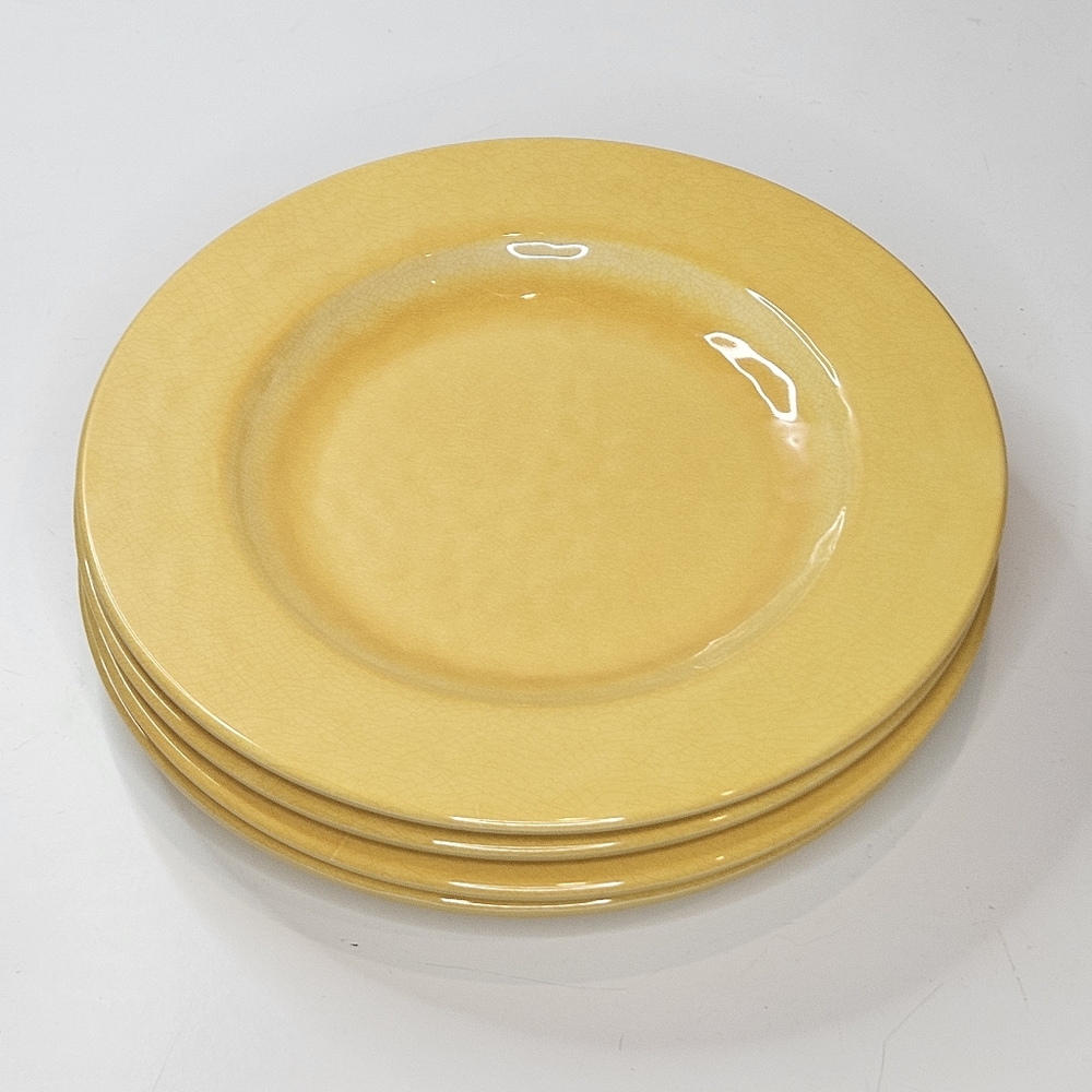 Vibrant Yellow Melamine Plates Classic 8.5" Salad Plate Set of 4